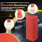 Red Shop Towels 100 Pack, Reusable Microfiber Cleaning Cloth Bulk, Multipurpose Microfiber Towels for Cars, House and Kitchen, Highly Absorbent Cleaning Rags 11.5 x 11.5 inch