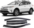 Tape-On Window Visors Deflectors Rain Guards 4 Piece Set ‎Compatible with 2013-2018 Toyota Rav4 94992