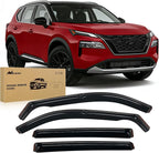 in Channel Rain Guards for Nissan Rogue 2021-2026 (NOT for Pathfinder Models) Side Window Deflectors Window Visors for Fresh Air in Rain, Highway Wind Noise Reduction-4PCS
