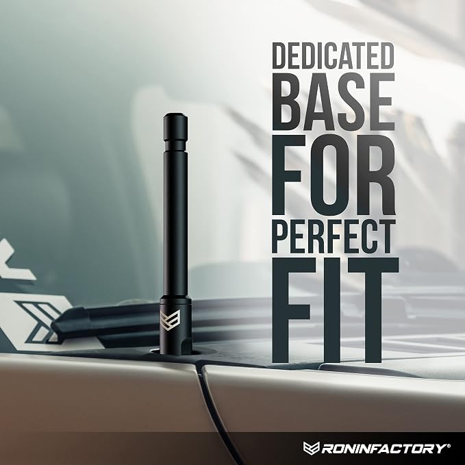Truck Antenna for Chevy Silverado & GMC Sierra Accessories - Anti Theft - Carwash Safe - Short Replacement Antenna (5 Inch SmartGuard)
