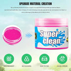 Car Cleaning Gel Clean Putty, Reusable Car Interior Cleaner Slime, Auto Detail Cleaning Soft Rubber Supplies, Universal Multi-Functional Cleaning Tool Accessories for Men Women (Pink)