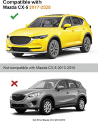 in-Channel Window Rain Guards Fit for Mazda CX5 2017-2025 Rain Guard Extra Durable CX-5 Side Window Deflectors Visors Low Profile Vent Visors CX 5Vent Shades Car Accessories-4 pcs