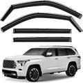 GrandWheel Window Deflectors Smoke Tinted in-Channel Side Window Vent Visor Deflectors Rain Guards Compatible with Sequoia 2023-2026 - 4pcs. GW0933