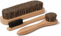 Horsehair Detailing Brush Set – Professional 3‑Piece Leather Cleaning & Care Kit for Bags, Shoes, Accessories, Upholstery & More – Soft, Scratch‑Free Natural Horsehair Brushes