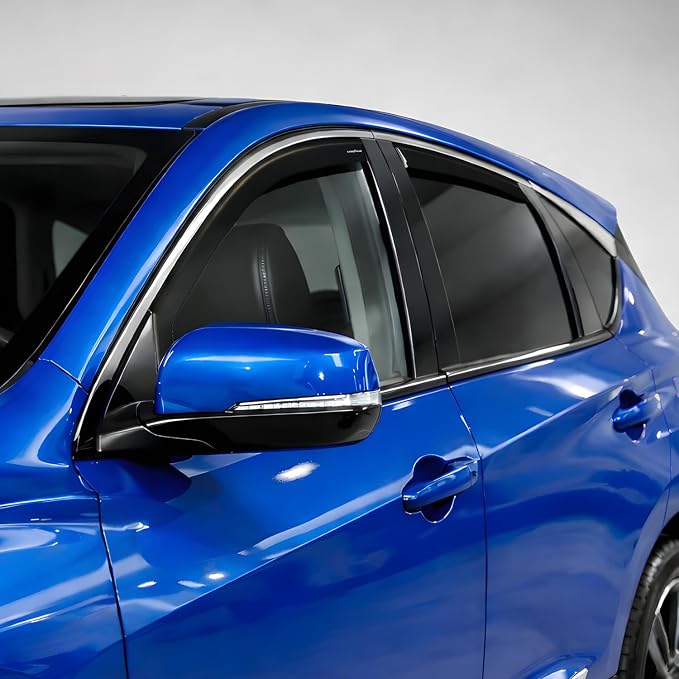 Goodyear Shatterproof in-Channel Window Deflectors for Acura RDX 2019-2026, Rain Guards, Window Visors for Cars, Vent Deflector, Car Accessories, 4 pcs - GY008177