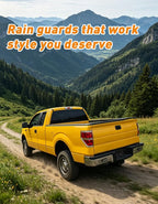 Extra-Thick Window Rain Guards Fit for 2004-2014 Ford F150 Extended Cab/SuperCab Rain Guard Truck Window Deflectors Side Window Visors Vent Shades Tape-on Vent Visors Car Accessories