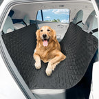 Extra Large Dog Car Seat Cover for Back Seat, Universal Fit Bench Car Seat Cover, Waterproof Dog Hammock for Car with Adjustable Straps, Durable Seat Protector for Cars, Trucks & SUVs, Black