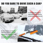 Snow Brush and Ice Scrapers for Car Windshield, Car Scraper Snow Clearing Brush, 2-in-1 Detachable Snow Removal Tool with Ergonomic Foam Grip Winter Accessories for Cars, Trucks, SUVs
