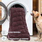 Dog Car Seat Waterproof Bed Cover Non-Slip Car Back Seat Soft and Comfortabl Pet Bed Mat Car Blanket for Travel Backseat Extender Seat Covers Dog Bed for Cars Trucks and SUVs (Dark Brown 23.6” x 51”)