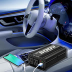 500 watt Power Inverter for Vehicles,Small car,12 Volt to 110/120 Volt for car Cigarette Lighter RV semi Truck Vehicle Inverter with 2 AC Outlets 2USB Ports-500W (500W)