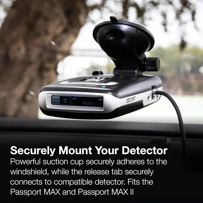 Original StickyCup Silicone Suction Windshield Mount for Compatible Radar Detectors: Passport MAX, Passport MAX II