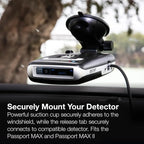 Original StickyCup Silicone Suction Windshield Mount for Compatible Radar Detectors: Passport MAX, Passport MAX II