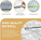 Car Windshield Snow Cover, Scratch-resistant Hood Protector, Multi-functional Snowproof & Heat Block Sunshade with Warning Reflective Strips, for Most SUVs, Sedans, Off-roads (Silver)