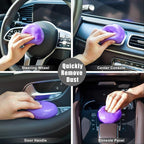 Cleaning Gel for Car Detailing Car Vent Cleaner Cleaning Putty Gel Auto Car Interior Cleaner Dust Cleaning Mud for Cars and Keyboard Cleaner Cleaning Slime Purple