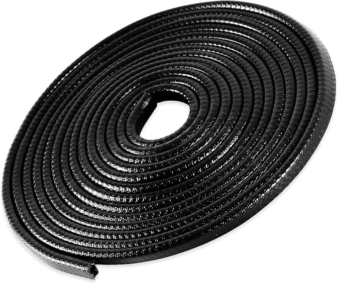49Ft (15M) Car Door Edge Guard, No Glue Car Door Entry Guard Protective Strip, Rubber Edge Trim Car Door Protector, Applicable to Car, Truck, SUV and ATV, Car Exterior Accessories（Black）