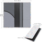 Premium Car Registration & Insurance Card Holder with Magnetic Shut, Vehicle Glove Box Car Organizer - For Documents, Cards, License (Floral A)