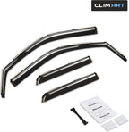 in-Channel Incredibly Durable Rain Guards for Dodge RAM 1500 2019-2026 Quad Cab, Original Window Deflectors, Vent Deflector, Vent Window Visors, Dark Smoke Truck Accessories, 4 pcs- 619363