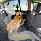 X-Large Dog Car Hammock, 100% Waterproof with Mesh Window, Scratch Prevent Anti-Slip Car Seat Covers for Back Seat