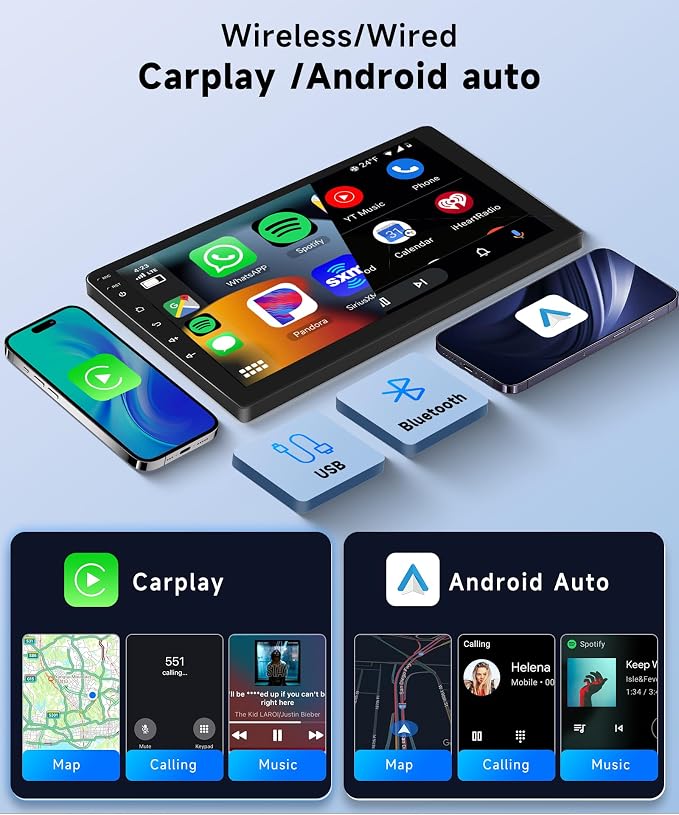 8Core 4+64G Car Stereo for Honda Civic 2006-2011 Wireless Carplay Android Auto,10.1 inch 1280 * 720P IPS Touch Screen Radio,Android15/GPS/5G WiFi/32EQ DSP/59UI/Bluetooth5.0/SWC/Backup Camera&Mic