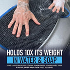 Mach 2 Speed Car Wash Towel | 23.5 x 11.9 in | Chenille Microfiber Car Wash Cloth | 7X Larger Than Wash Mitt | Ultra Absorbent, Scratch-Free, Auto Detailing Towel for Cars SUVs Trucks