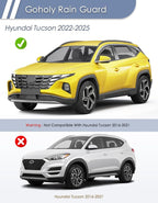in-Channel Window Rain Guard for Fit for Hyundai Tucson 2022 2024 2023 2025 2026 Rain Guards Side Window Visors Low Profile Vent Visor Window Deflectors Vent Shades Car Accessories