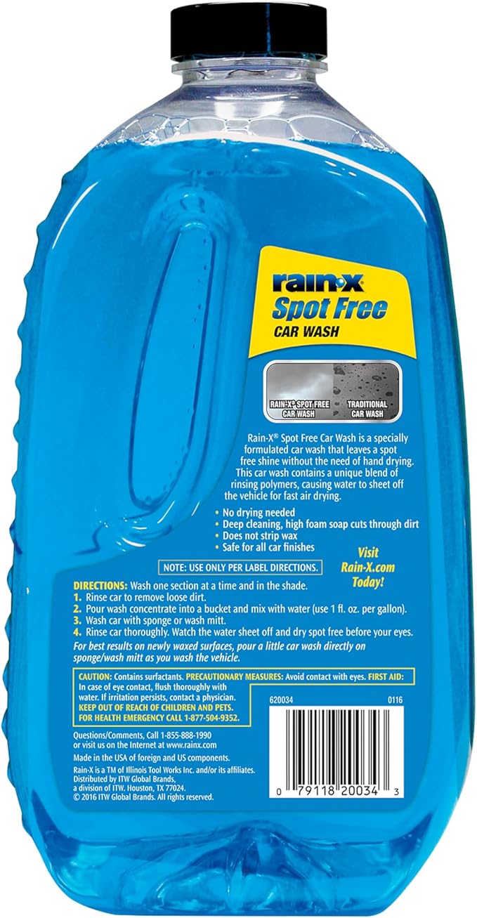 620073 - Car Wash Deep Cleaning, High Foam Soap Provides Spot Free Shine with No Towel Or Hand Drying Needed - Car soap for car cleaning and detailing 48 fl oz