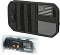 Molle Car Sun Visor Organizer,Tactical Car Accessories with Zipper Storage Pouch & Glasses Clip,Automotive Semi-Rigid Molle Panel for SUVs,Trucks,Cars & Patrol Vehicles(Black)