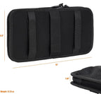 Tactical Visor Organizer MOLLE Panel with Zipper Storage Pouch & Sunglasses Holder Car Essentials EDC Gear Tool Pack Vehicle Accessories for Truck Pickup Van SUV ORV (Sun Visor Organizer)