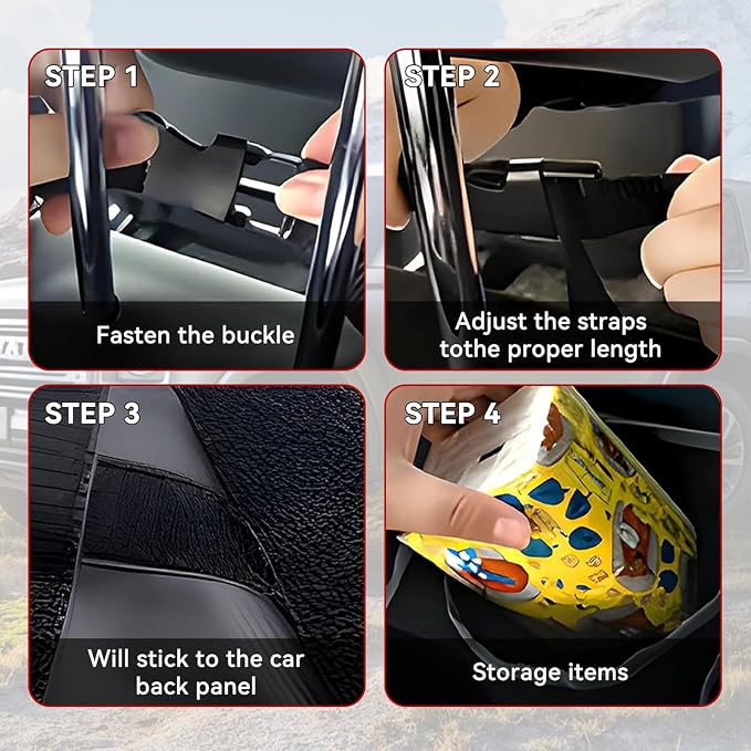 Car Trunk Organizer, Backseat Hanging Large Storage with Adjustable Straps,Waterproof PVC Collapsible Cargo Bag, Car Interior Accessories for Auto SUV MPV (Green)