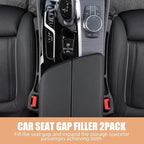 Car Seat Gap Filler Set of 2, Premium Interior Car Accessories, Multifunctional Car Storage Solution with Non-Slip Design, Fits Most Vehicles (Black)
