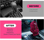 SLLAK Gear Shift Hoodie Cover, Universal Car Shift Knob Hoodie, Mini Hoodie for Car Shifter, Automotive Interior Cute Gadgets, Car Accessories and Decorations