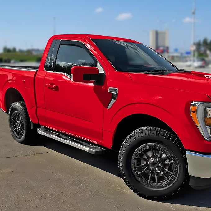 Voron Glass in-Channel Extra Durable Rain Guards for Ford F150 2021-2026 Regular Cab/SuperCrew/SuperCab, Window Deflectors, Vent Window Visors, 2 Pieces - 201231