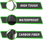 4 Pcs Car Door Edge Guards Door Anti-Collision Strip Anti-Rub Trim Carbon Fiber Texture Accessories Door Corner Bumper Protector Anti-Scratch Universal for All Cars SUV (V-Carbon Fiber Black)