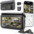 360 View 4 Channel Dash Cam Front and Rear, Left Right Detached Side Camera for Cars,3.39'' Large Touchscreen,GPS and 5G WiFi, Night Vision,Parking Mode,G-Sensor,APP Control, Included 128GB Card ﻿