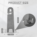 Car Seat Headrest Hook, Premium Suede Double Hook 2 Pack, Universal Hanging Accessories for Purse, Bag, Groceries - Car Interior Accessories (Gary)
