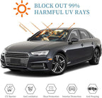 Windshield Sun Shade Funny Driving Husky Dog Car Front Window Sunshade Cover for Truck SUV Blocks UV Rays Automotive Visor Interior Protector 51 x 27.5 inch