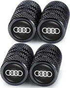 Car Tire Valve Stem Caps for Automobiles,Dust Caps Compatible with Audi A1 A3 RS3 A4 A5 A6 A7 RS7 A8 Q3 Q5 Q7 R8 S Series Car Tires，Alloy Leak-Proof Valve Cover
