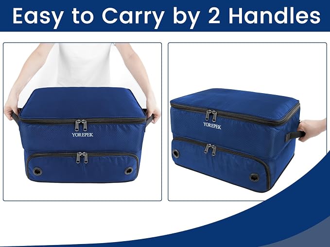 2 Layer Golf Trunk Organizer, Golf Gifts for Men with Separate Ventilated Compartment for 2 Pair Shoes, Waterproof Car Trunk Locker for Balls, Tees, Clothes, Gloves, Gifts for Golfers