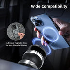 Magnetic Phone Holder for Car with 360° Adjustable Vacuum Spherical Design Phone Mount for Car Home Gym Office Compatible for iPhone 17 Pro Max 16 15 14 13 12 Air Plus and Android
