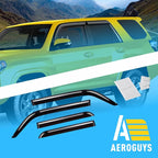 Extra Durable Window Deflectors Tape-On Window Visors Rain Guards Fit for Toyota 4Runner 2010-2024, Sun Visors, Wind Vent for Shades, Exterior Car Accessories - 4pcs. AG0112