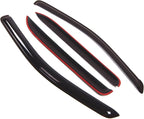 Outside Mount Window Vent Visors Rain Guards Compatible with Ford Freestyle 2005-2007 | Side Window Wind Deflectors Rain Shields | Smoke Tinted, 4 Pcs Set, DGWV-180