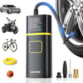 Tire Inflator Portable Air Compressor - Air Pump for Car Tires with Digital Pressure Gauge, Cordless Rechargeable Battery, Emergency LED Light for Car Motorcycle Bike Ball, 150PSI, Auto Stop