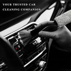 2 in 1 Duster for Car Clean, Portable Double Head Auto Detailing Brush, Soft Double-Ended Dust Removal Brush Interior Cleaning Tool for Most Vehicles, Car Accessories (Black)