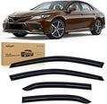 Window Rain Guards for Toyota Camry 2018 2019 2020 2021 2022 2023 2024, Out-Channel Window Visors Vent Wind Deflectors-4PCS