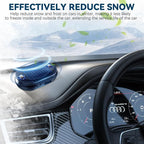 Electromagnetic Car Snow Removal Device, Anti-Freeze Defroster for Windshield, Portable Kinetic Molecular Heater, 2 Pack