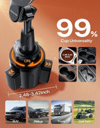 for MagSafe Car Mount, [Strong Magnetic] 2026 Hands Free Phone Holders for Your Car, Universal Cup Holder Phone Holder for iPhone 17 16 15 14 13 12 Pro Max, Samsung & More Smartphones