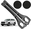 Car Seat Gap Filler Organizer Compatible with Honda CR-V CRV Accessories Seat Gap Plug Blocker with Storage Slot Non-Slip Car Cup Holder Coaster Black