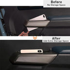 Door Side Storage Box Handle Container for Ford Bronco 2021 2022 2023 2024 2025 Car Interior Accessories, ABS Front Door Side Armrest Phone Pocket Organizer Insert Glove Pallet 2PCS Set