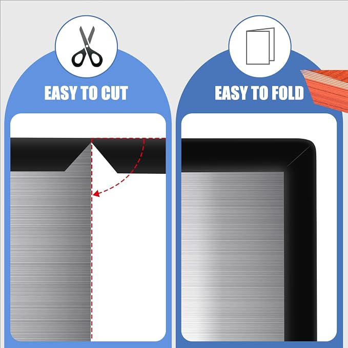 Rubber Edge Trim, Flexible Baby Proof Edge Protector, 5/16"(8.0mm) U Channel Edge Trim, Self-Adhesive Edge Guards for Plywood, Glass, Flexi-Glass, 20Ft, Black