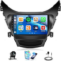 Car Stereo for Hyundai Elantra 2012-2013 9 Inch Car Radio with Bluetooth FM/RDS Carplay Android Auto Mirror Link SWC Backup Camera
